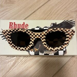 THIERRY LASRY x RHUDE Checkered Sunglasses
